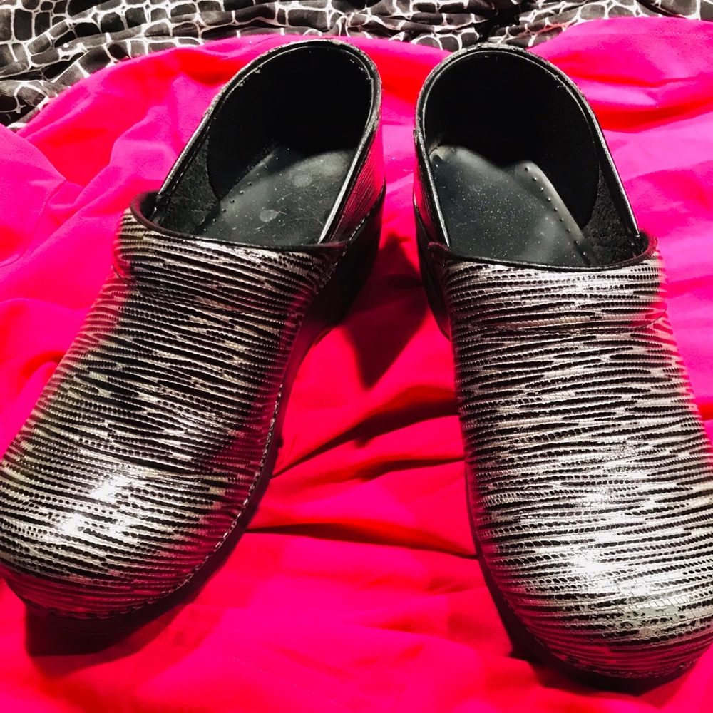 Dansko black and silver